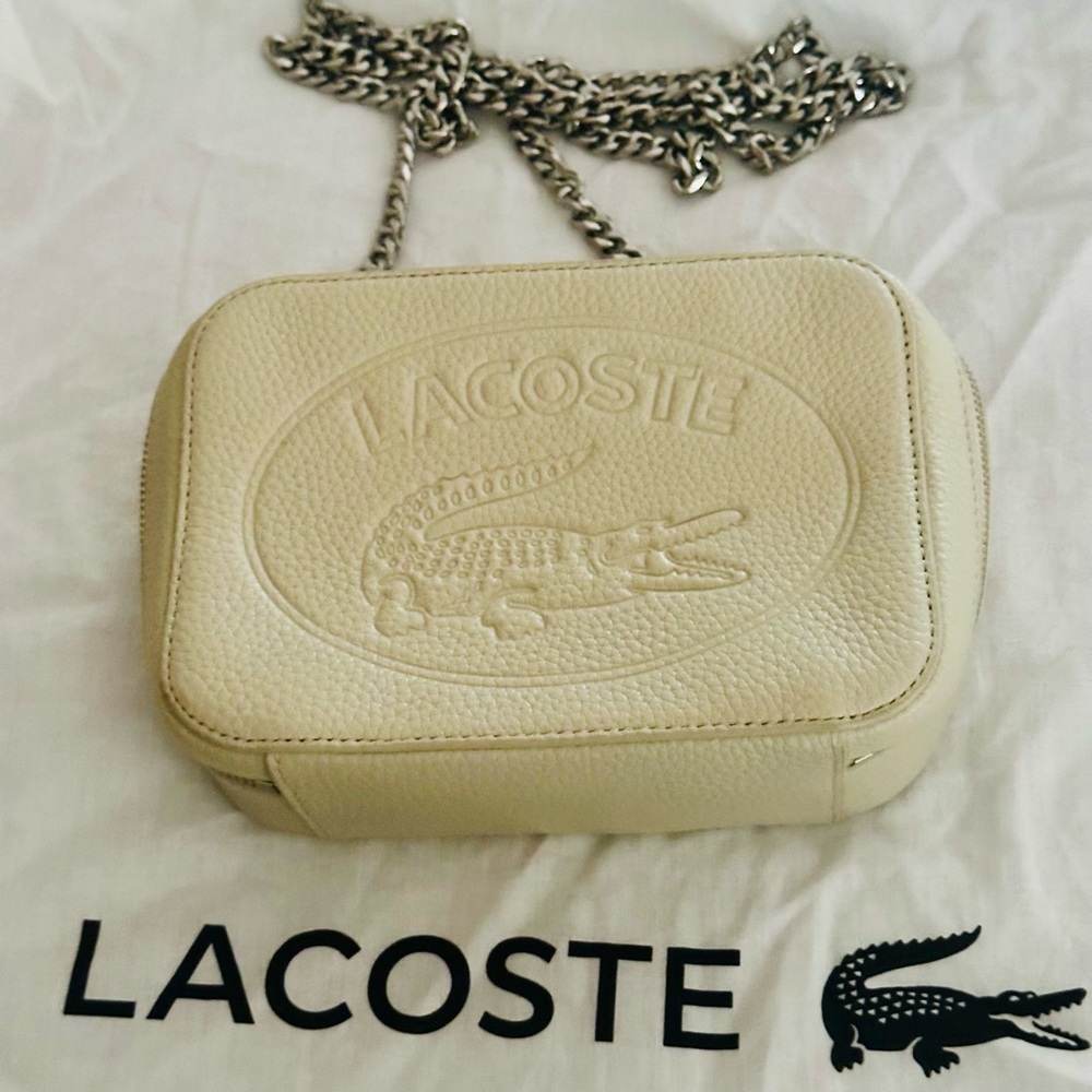 Lacoste Cream Crossbody Bag